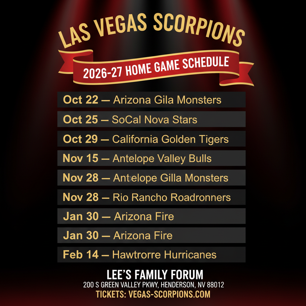 2026–27 Home Game Schedule